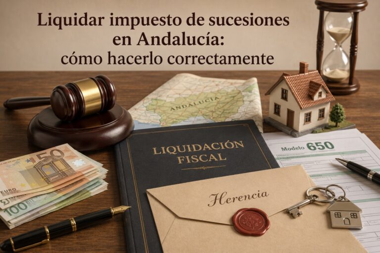 Liquidar impuesto de sucesiones en Andalucía